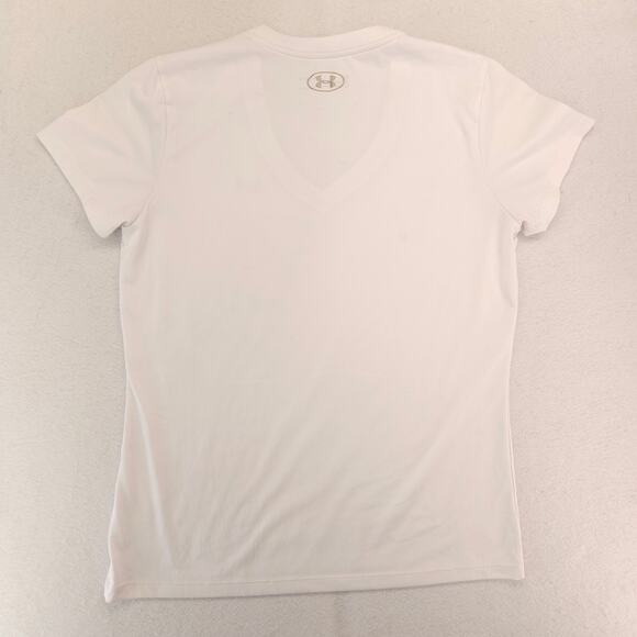 Under Armour Graphic Crew Neck Short Sleeve Casual T Shirt Womens Size M White - Picture 10 of 10
